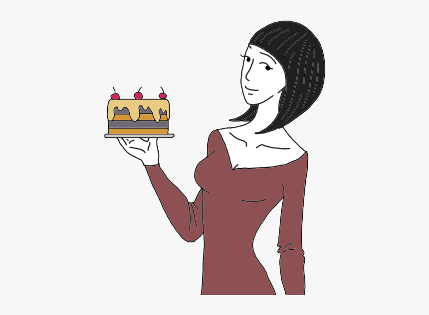 Cooking Dream Meaning - People Holding A Cake Drawing, HD Png Download, Free Download