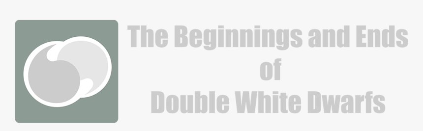 The Beginning And Ends Of Double White Dwarfs - Paper, HD Png Download, Free Download