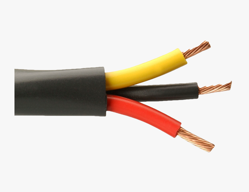 Broken Electrical Wires Png - 6mm 3 Core Cable, Transparent Png, Free Download