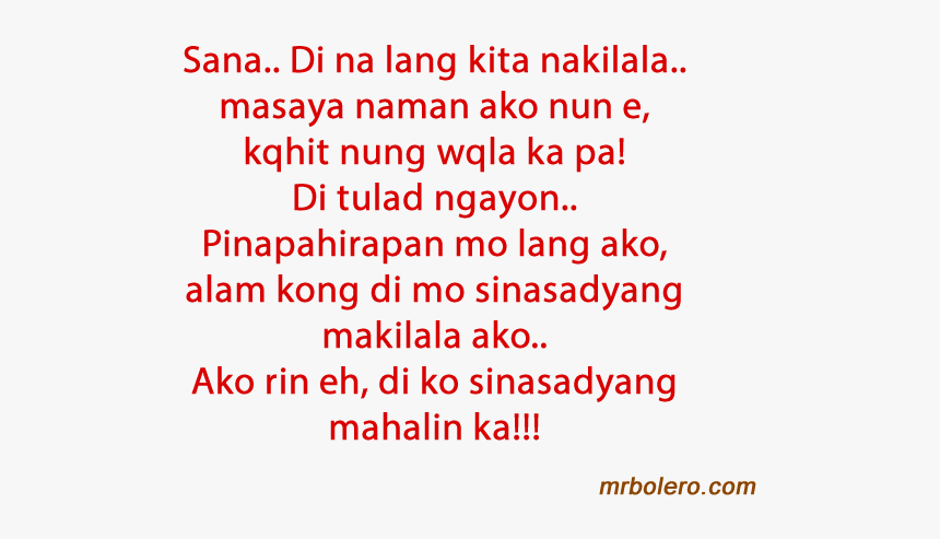 Love Quotes Tagalog Her - Love Quotes Tagalog For Her, HD Png Downloa...