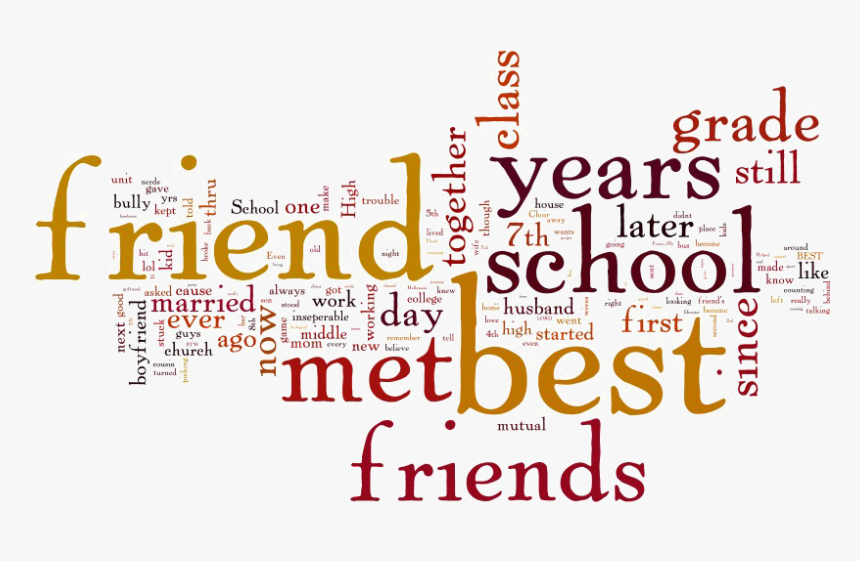 Friendship Png Image Background - School Best Friend Friends Forever, Transparent Png, Free Download