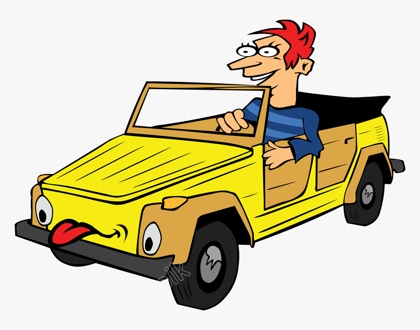 Clip Art Cartoons Driving - Drive Off Phrasal Verb, HD Png Download, Free Download