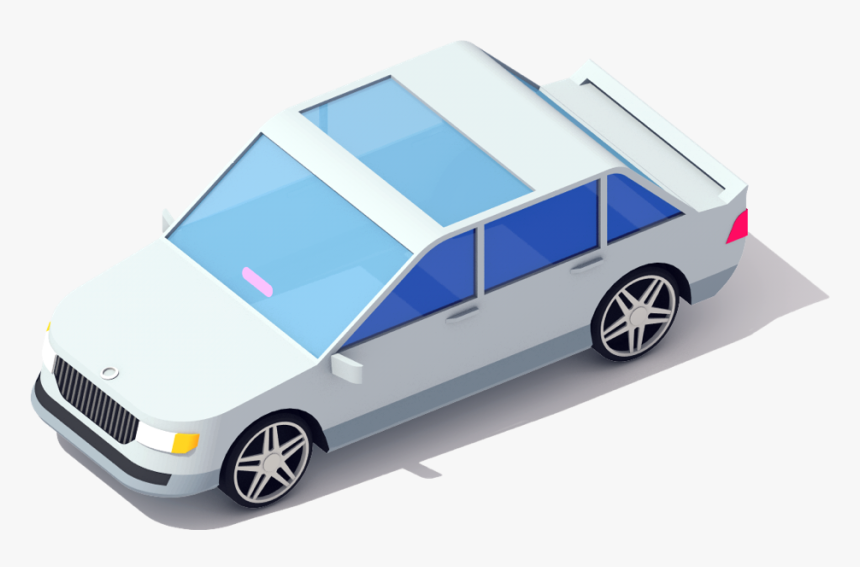 Blue Car - Lyft Car Illustration, HD Png Download, Free Download