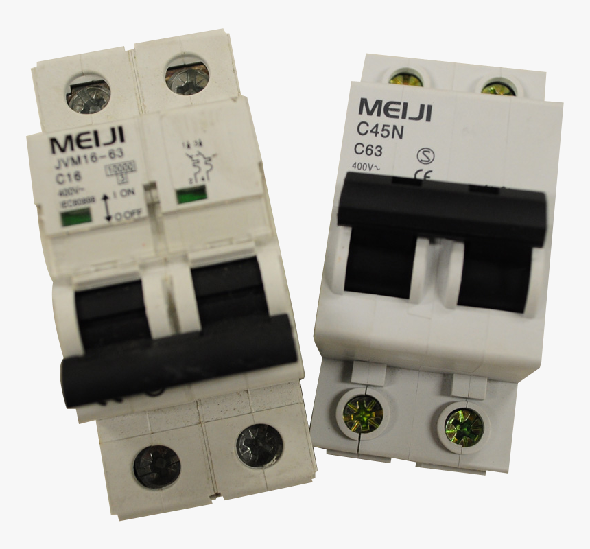 Breakers European Type - Meiji C45n Miniature Circuit Breakers, HD Png Download, Free Download