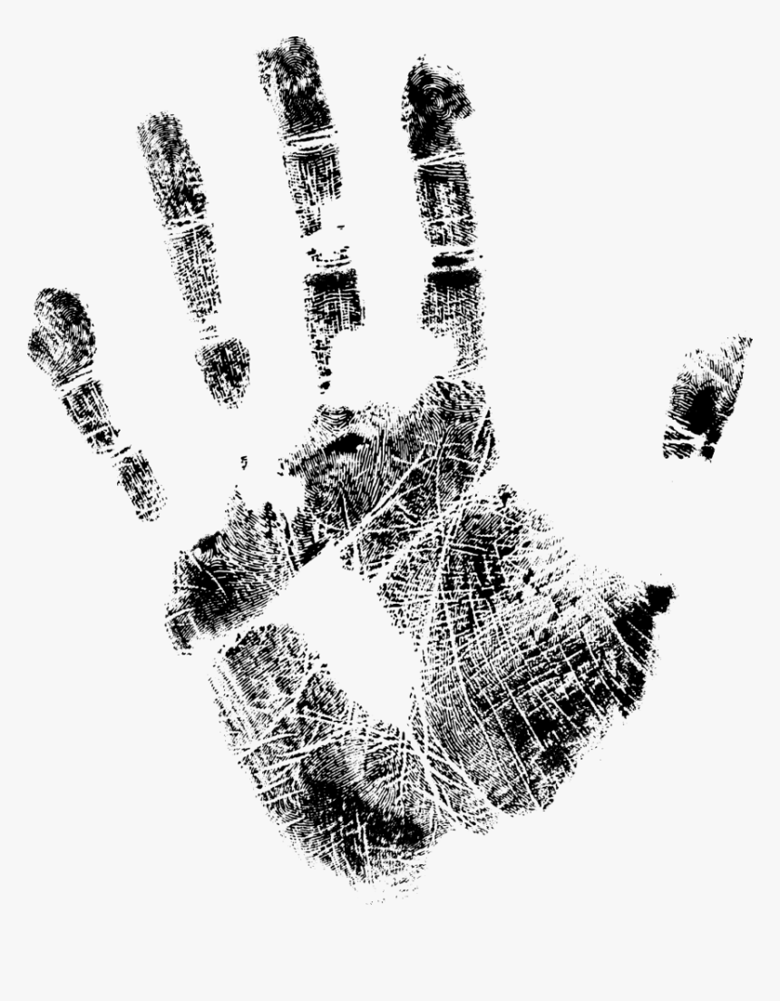 Handprint-3 - Vector Transparent Hand Print, HD Png Download, Free Download