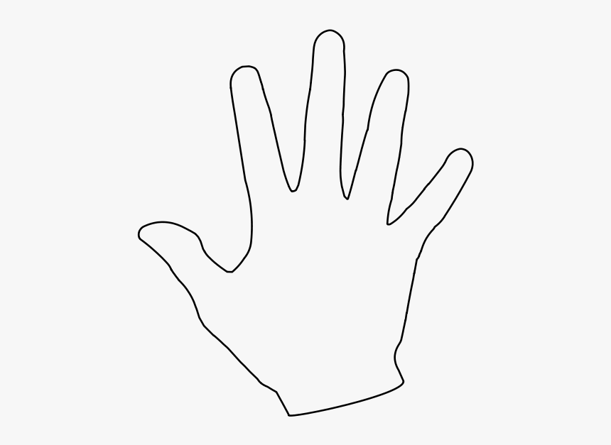 Hand Outline Clipart, HD Png Download, Free Download