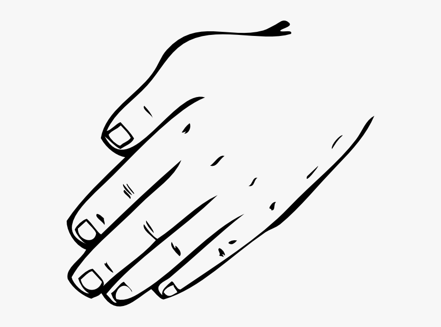 Hand Black And White Hand Clipart - Back Of The Hand Meme, HD Png Download, Free Download