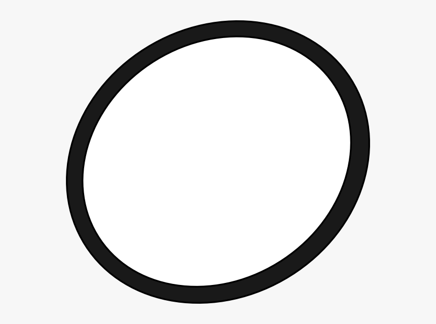 Oval Black Border Png - Balloon Conversation Png, Transparent Png, Free Download
