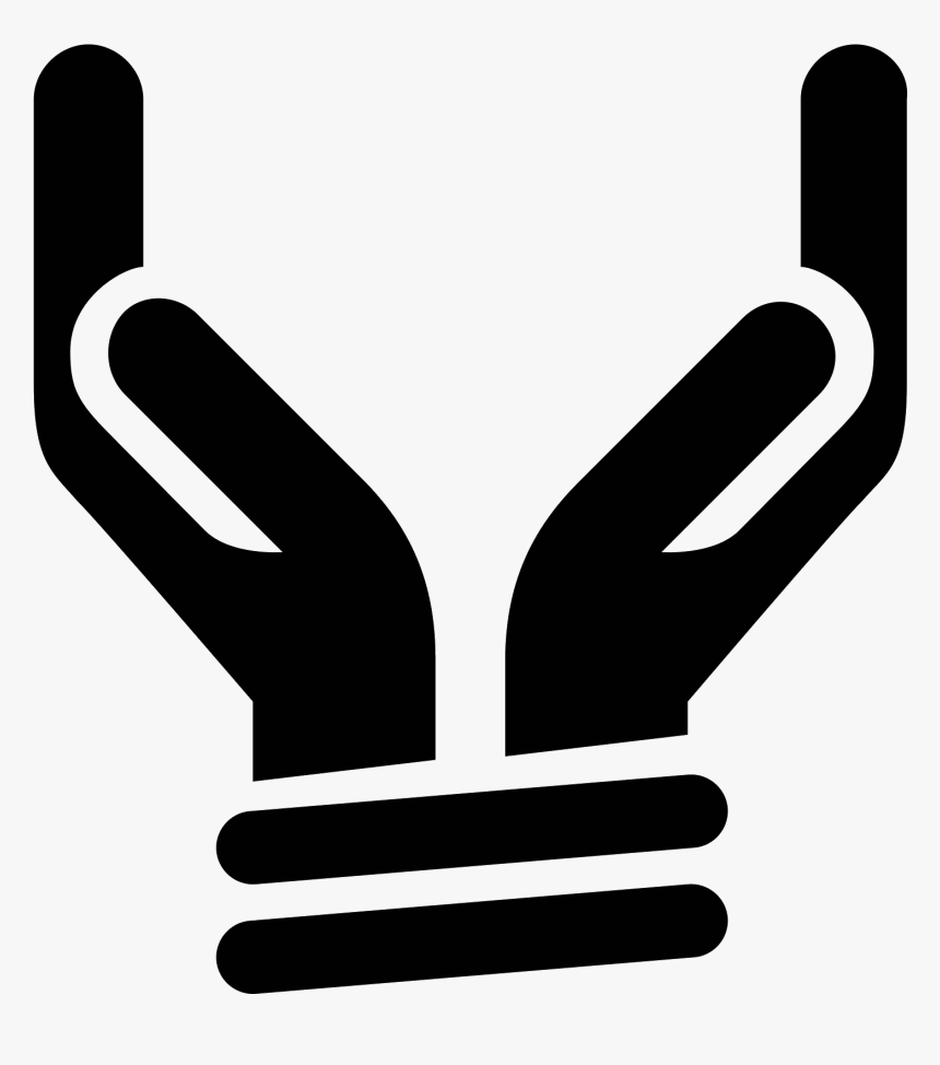 Black And White Hands Png - Two Hands Icon Png, Transparent Png, Free Download