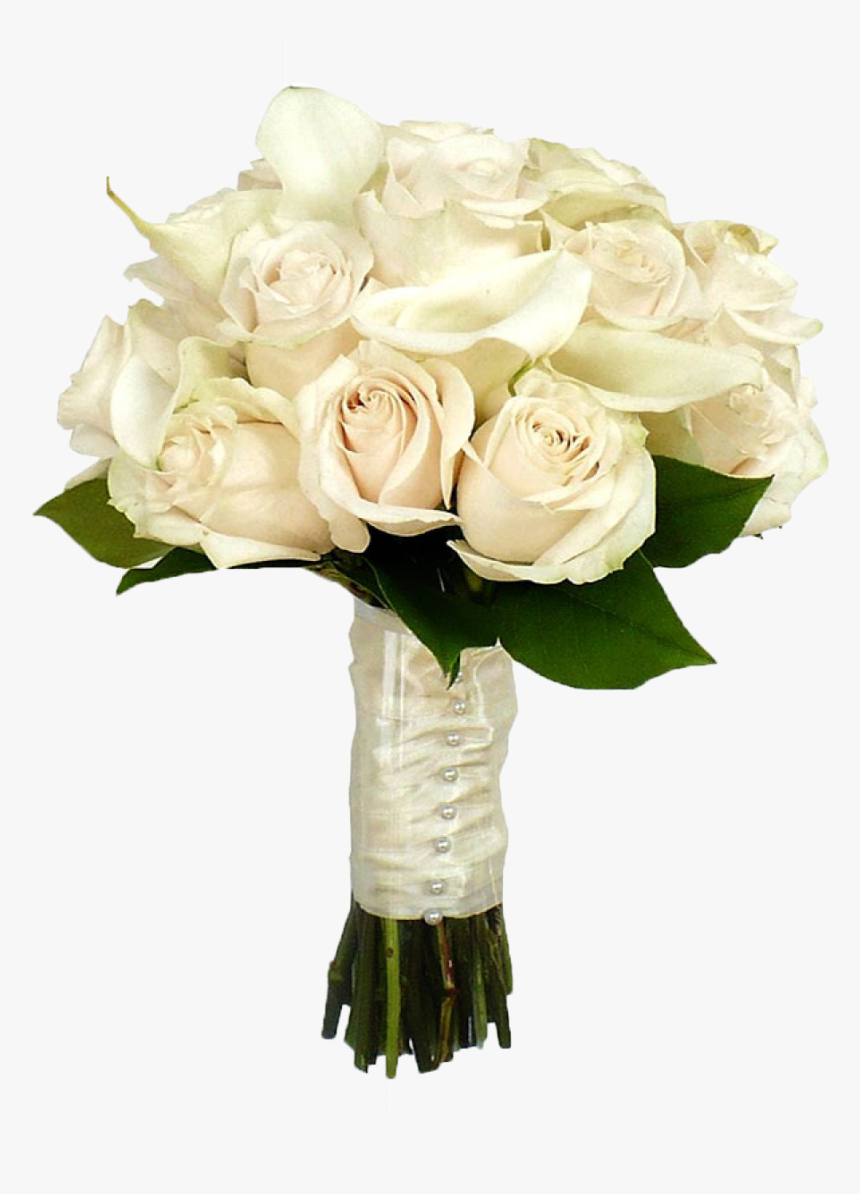 White Roses Png Hd Wallpaper - White Bouquet Of Roses Clipart, Transparent Png, Free Download