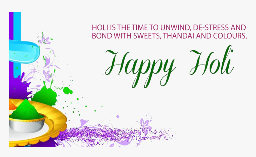 Transparent Happy 2018 Png - Holi Wishes Quotes In English, Png Download, Free Download