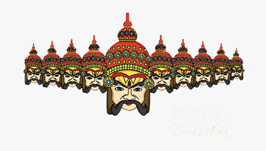 Happy Dussehra 2018 Png Free Images - Ram And Ravan Png, Transparent Png, Free Download