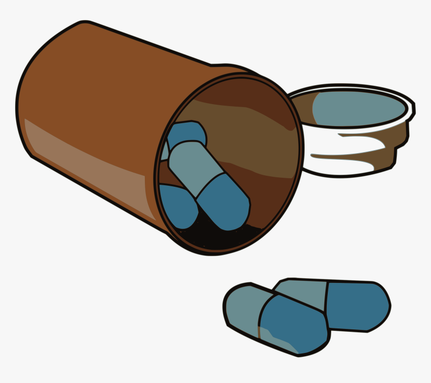 Best Medicine Pictures - Spilled Pill Bottle Clipart, HD Png Download, Free Download