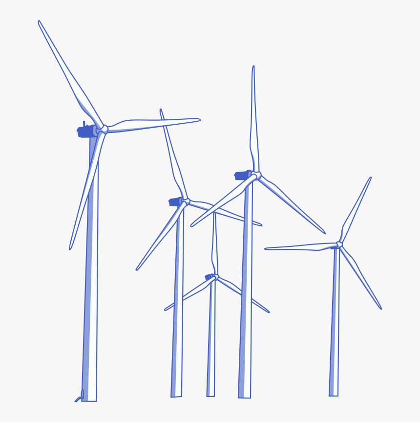 Wind Turbine Free To Use Clip - Wind Farm Clipart, HD Png Download, Free Download