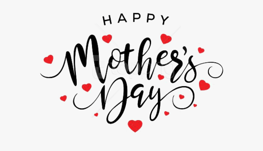Happy Mothers Day Free Png - Happy Mothers Day Red And Black, Transparent Png, Free Download