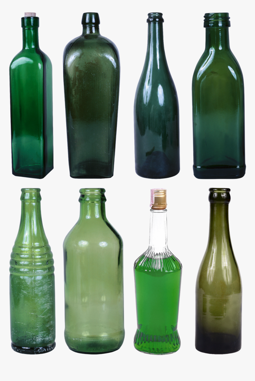 Glass Bottles Png, Transparent Png, Free Download