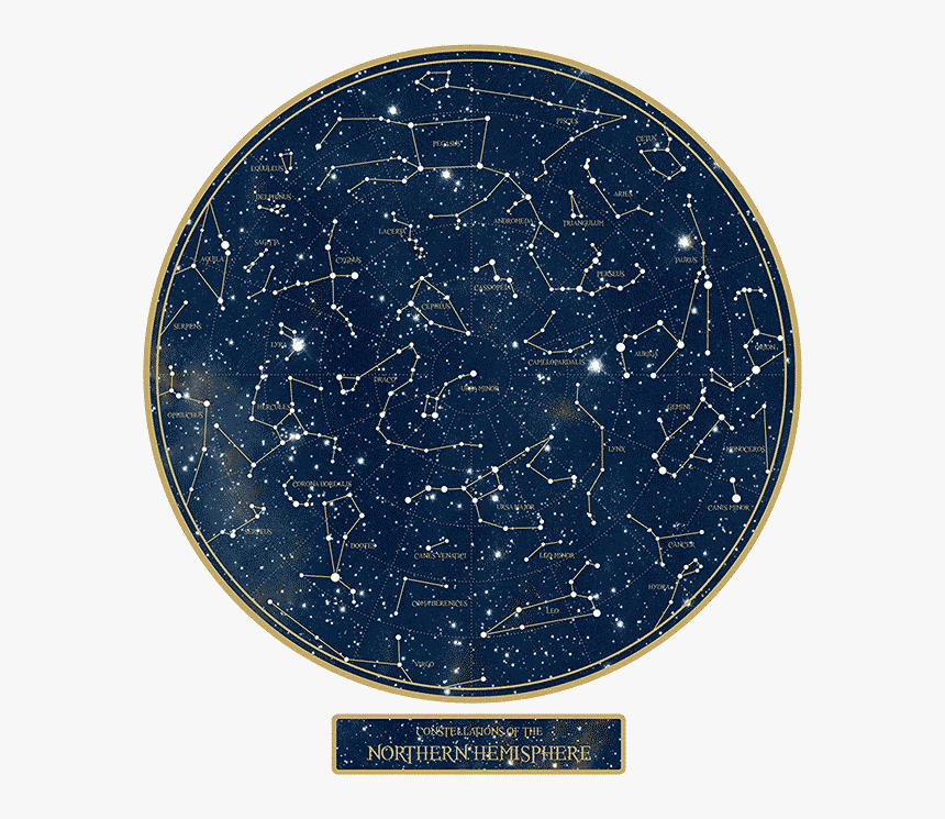 Constellation Night Sky Star Map Wall Decal Star Chart - Star Map, HD Png Download, Free Download