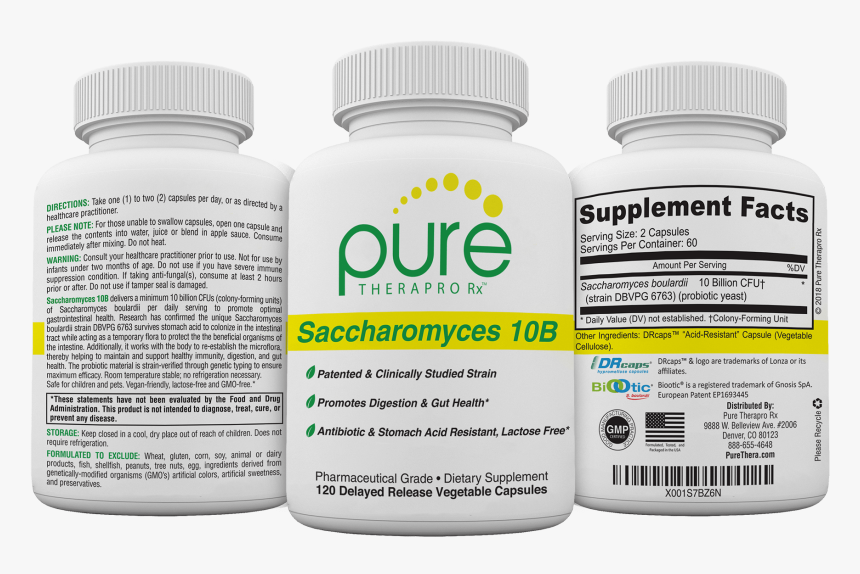 Saccharomyces Boulardii 10 Billion - Albion Di Magnesium Malate, HD Png Download, Free Download