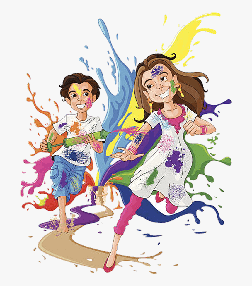 Festival Media Social 2018 Holi Wish Happy Clipart - Poem On Holi In English, HD Png Download, Free Download