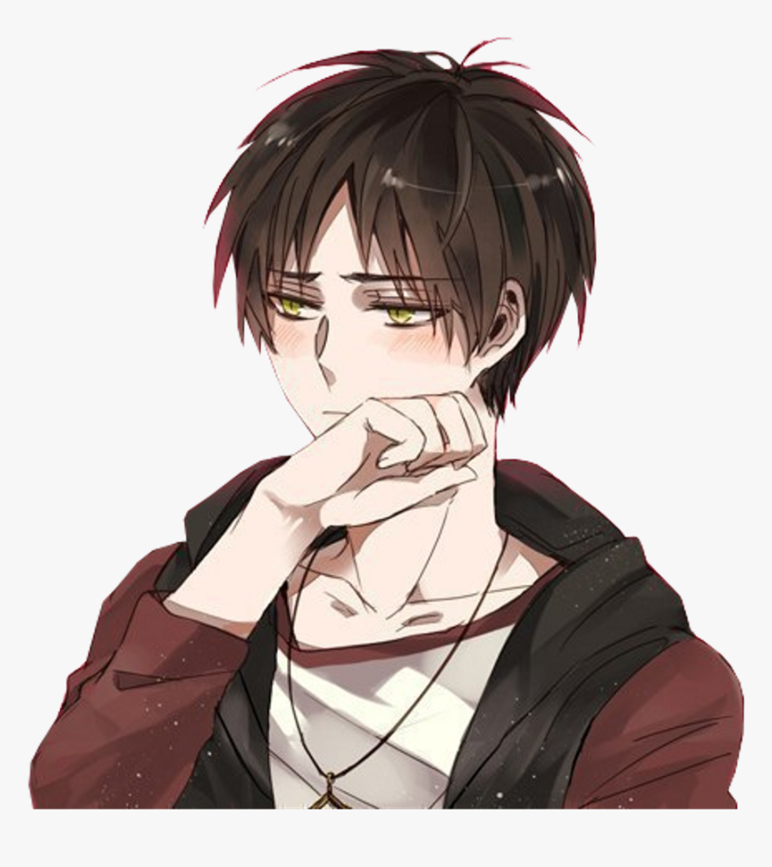 Sad Anime Face - Sad Boy Png Sticker, Transparent Png, Free Download