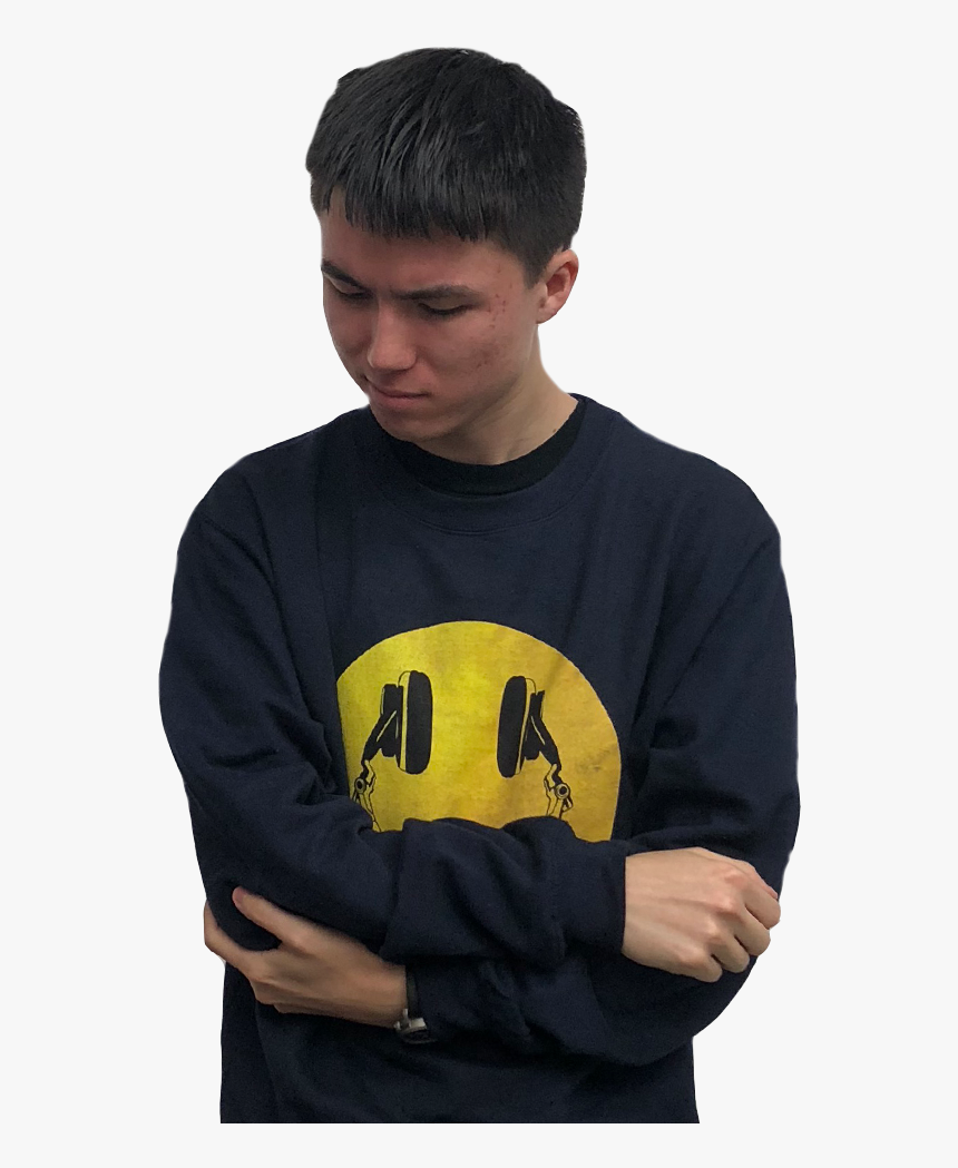Sad - Boy - Smiley Face With Headphones, HD Png Download, Free Download