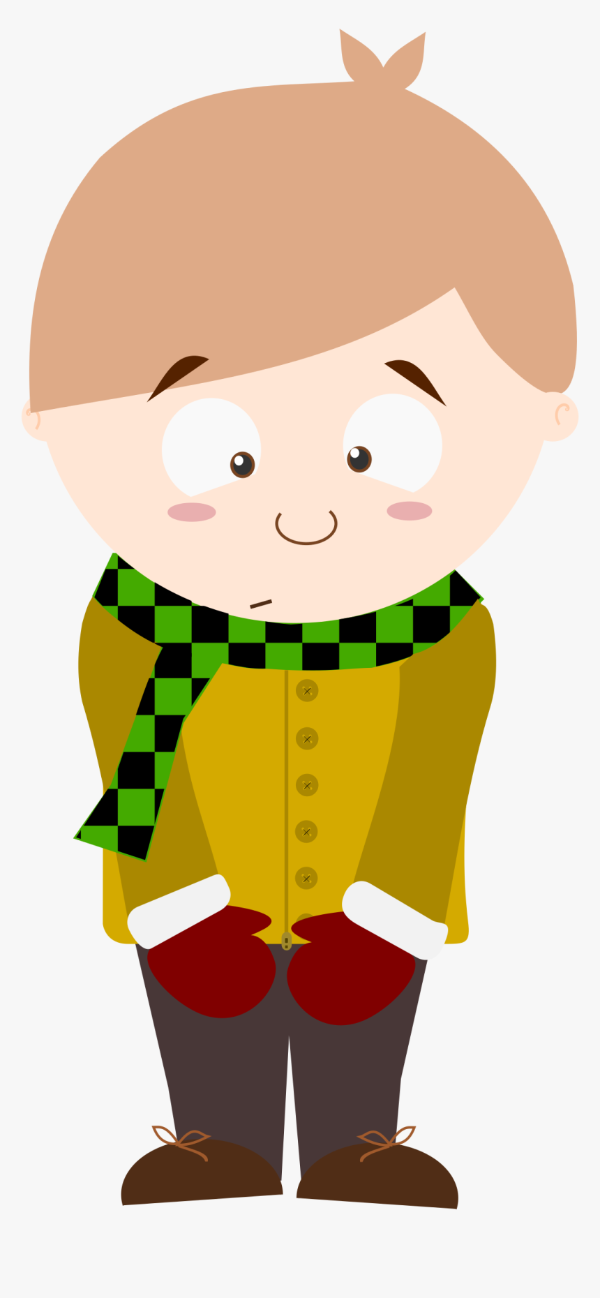 Cartoon Shy Kid Big - Shy Clip Art, HD Png Download, Free Download