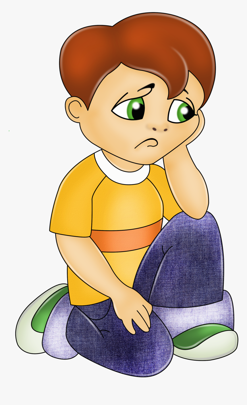 Transparent Happy Kid Clipart - Transparent Sad Boy Clipart, HD Png Download, Free Download