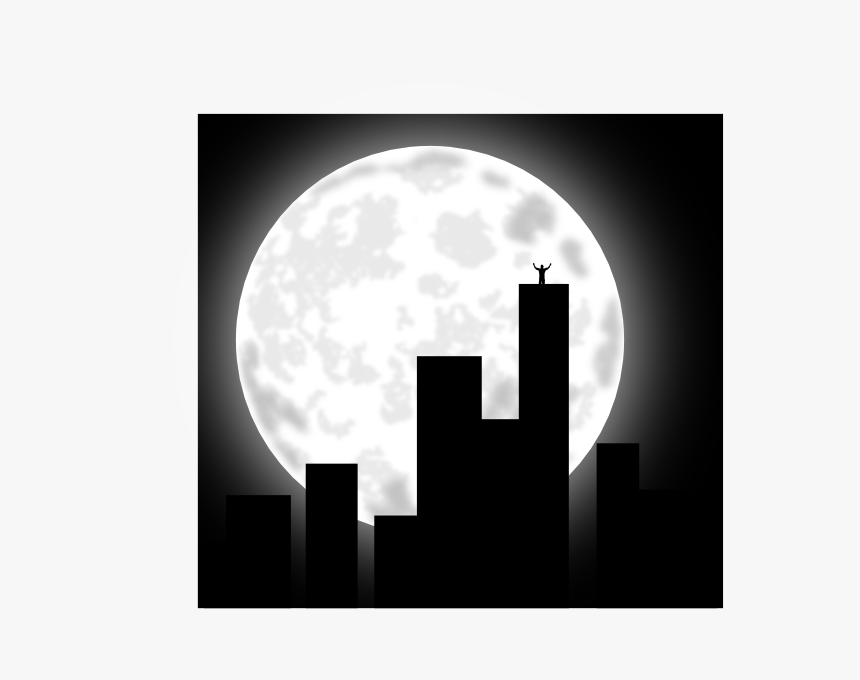 Svg Star Sky Clipart Black And White - City Clipart At Night, HD Png Download, Free Download