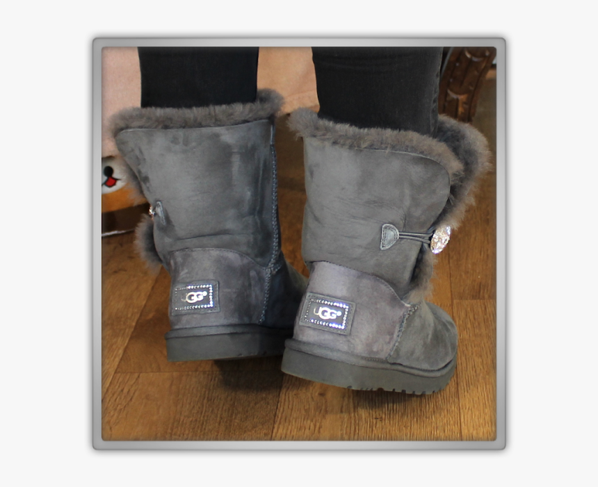 Ugg Australia Bailey Button Bling Shoes Boots Fashion - Snow Boot, HD Png Download, Free Download