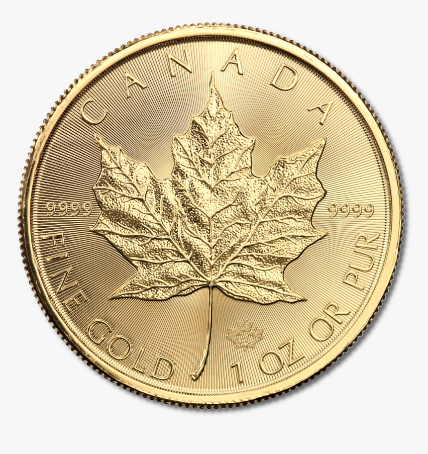 1 Oz Maple Leaf Gold 2017 Reverse, HD Png Download, Free Download