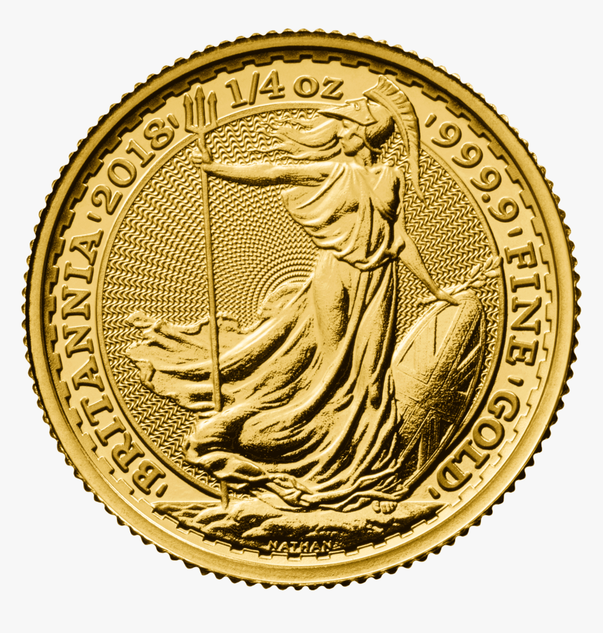 2019 Quarter Ounce Britannia Gold Coins - 1oz Silver Britannia 2017, HD Png Download, Free Download