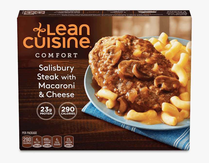 Salisbury Steak With Macaroni & Cheese Image - Lean Cuisine Turkey, HD Png Download, Free Download