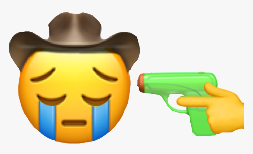 Transparent Yeehaw Clipart - Sad Cowboy Emoji Meme, HD Png Download, Free Download