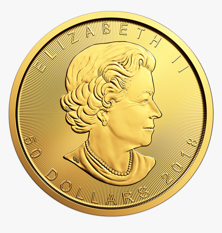 1 Oz Maple Leaf Gold Coin 2018 2 - 2018 Gold Maple Leaf Coin, HD Png Download, Free Download