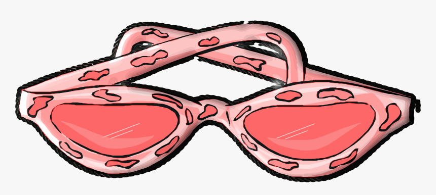 Pink Sunglasses Clip Arts - Girl Sunglasses Cartoon Transparent, HD Png Download, Free Download