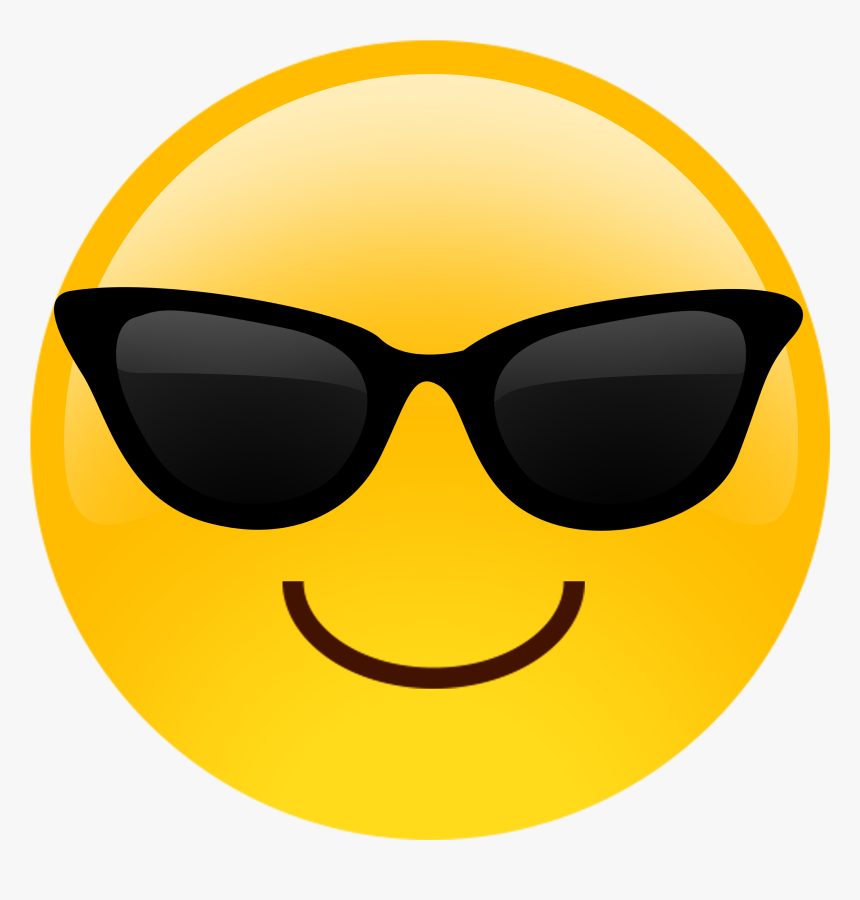 Emoji Transparent Sunglasses Clipart Emoji Pencil And - Cool Emoji, HD Png Download, Free Download