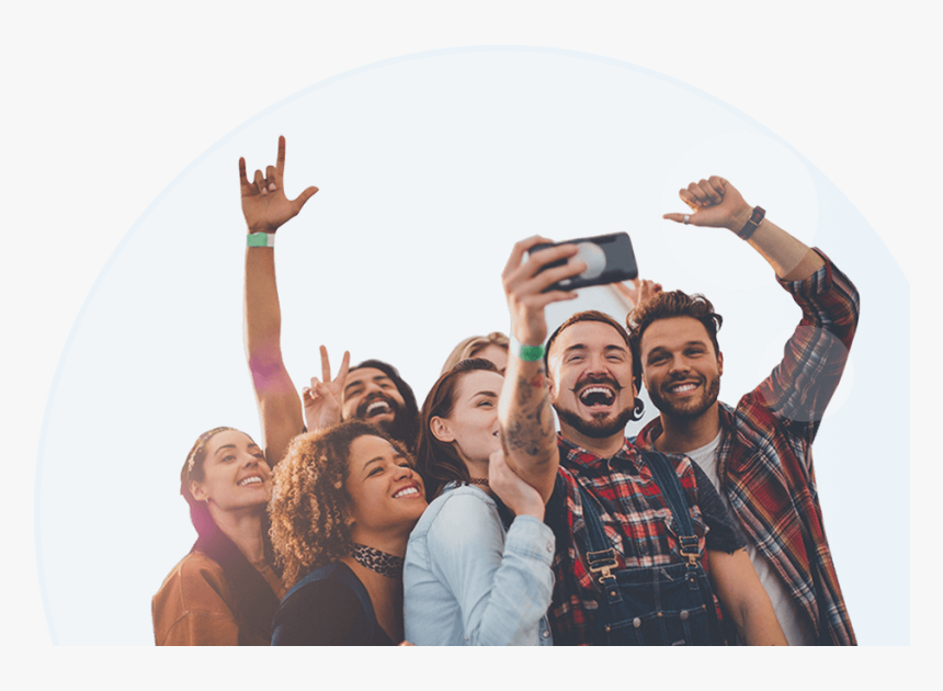 Connecting New People Through Location Data And Public - Group Of Friends, HD Png Download, Free Download