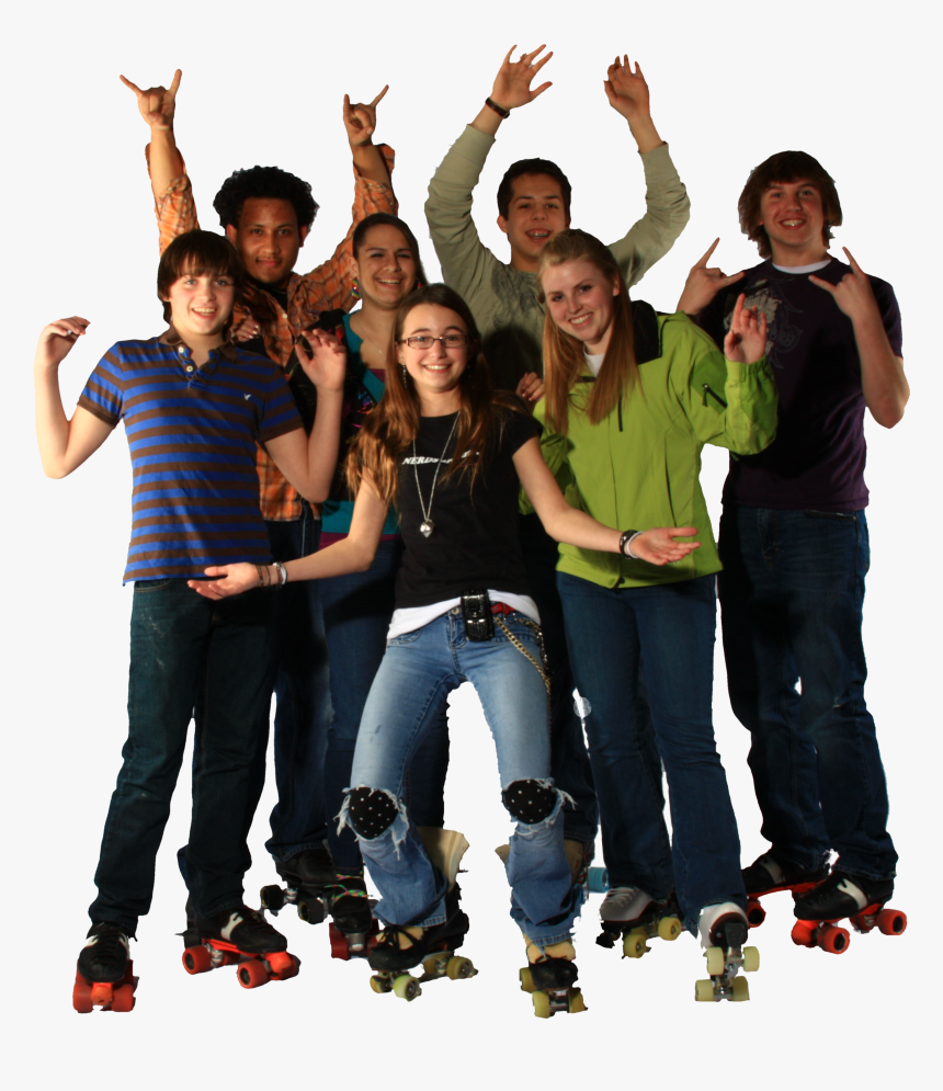 Group Of Teens Png, Transparent Png, Free Download