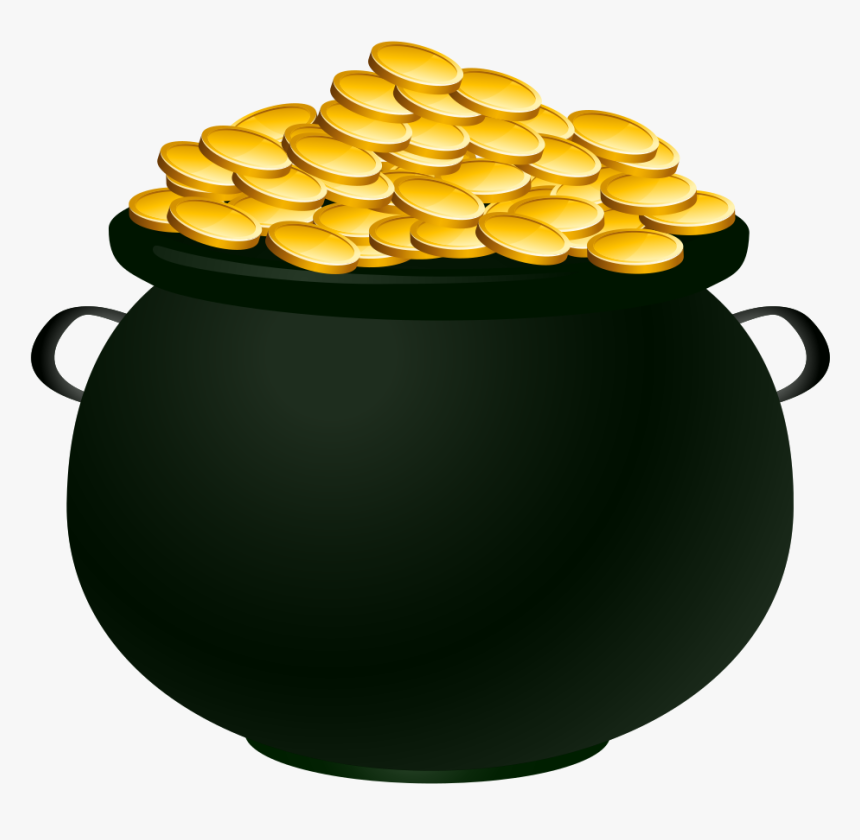 Pot Of Gold - Pot Of Gold Vector Transparent, HD Png Download, Free Download