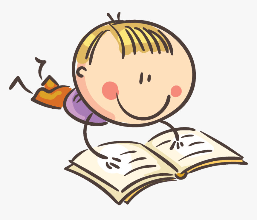 Transparent Kids Reading Png - Animated Kid Reading, Png Download, Free Download