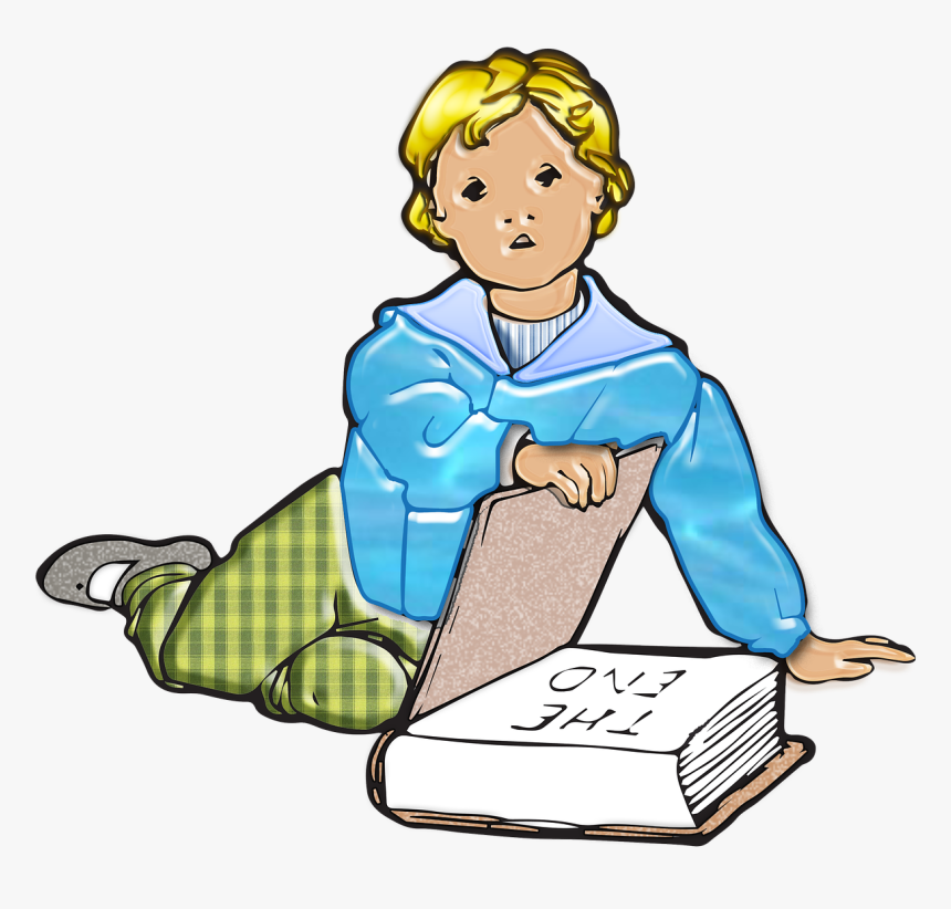 Boy, Child, Little Ones, Kid, Vintage, Book, Read - Narrative, HD Png Download, Free Download