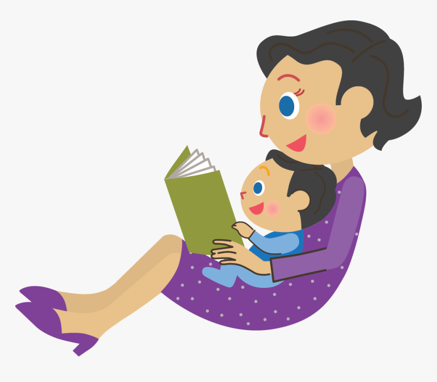 Mom Reading To Child Clipart, HD Png Download, Free Download