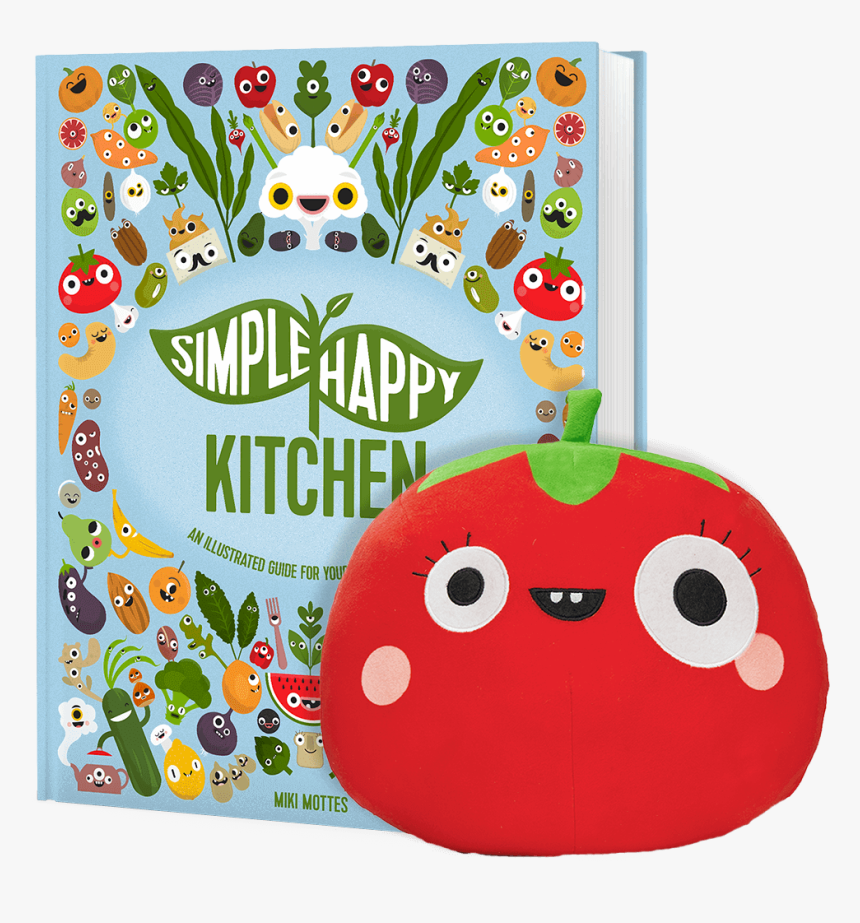 The Simple Happy Kitchen And Tomato Plushie“ Width= - Simple Happy Kitchen Book, HD Png Download, Free Download