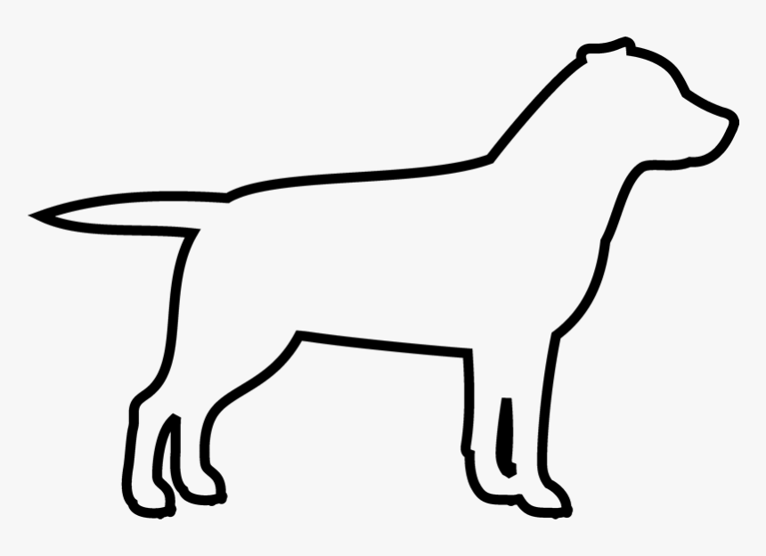 Dog Outline Png - Transparent Dog Outline Png, Png Download, Free Download