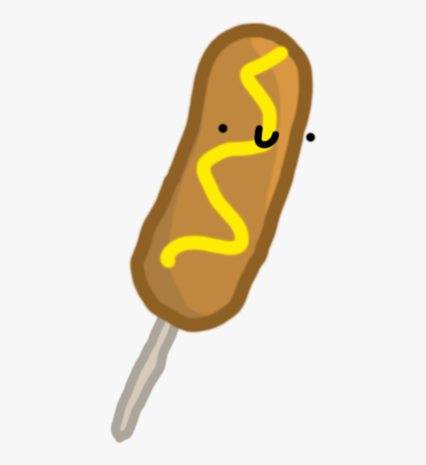 Corn Dog Png - Corn Dog With A Face, Transparent Png, Free Download