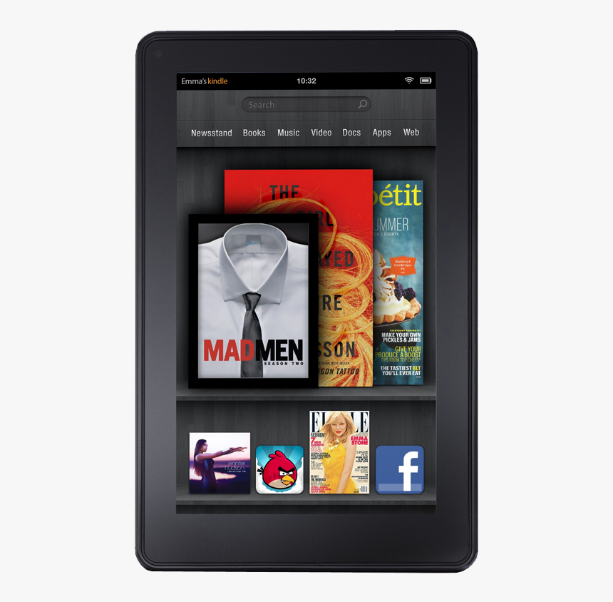 Amazon Kindle Fire - Tablette Amazon Kindle Fire, HD Png Download, Free Download