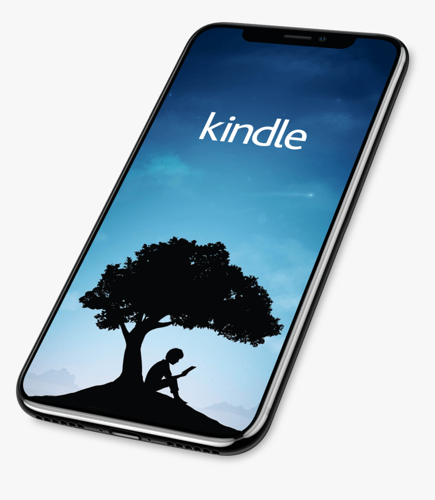 Iphone With Kindle App - Samsung Galaxy, HD Png Download, Free Download