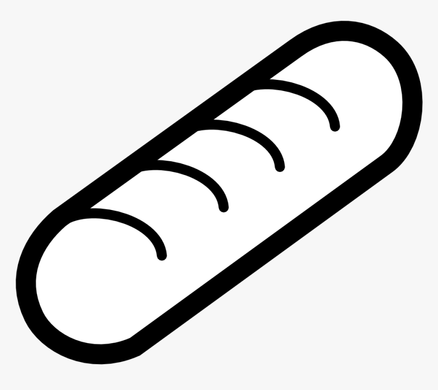 Hot Dog Black And White Clip Art Clipart - Hotdog Clipart Black And White, HD Png Download, Free Download