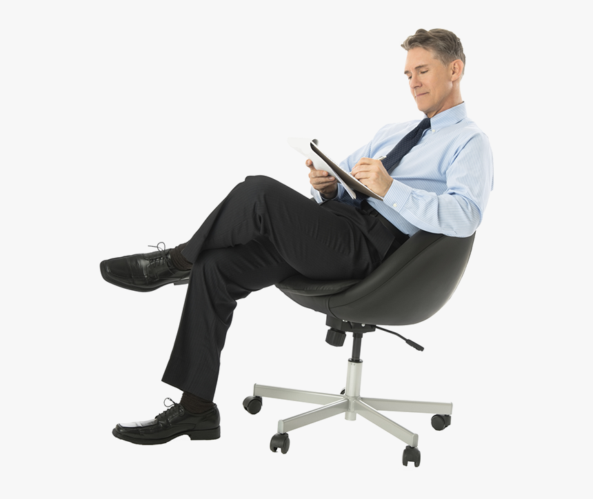 Sitting Man Png Image - Sitting On Chair Png, Transparent Png, Free Download