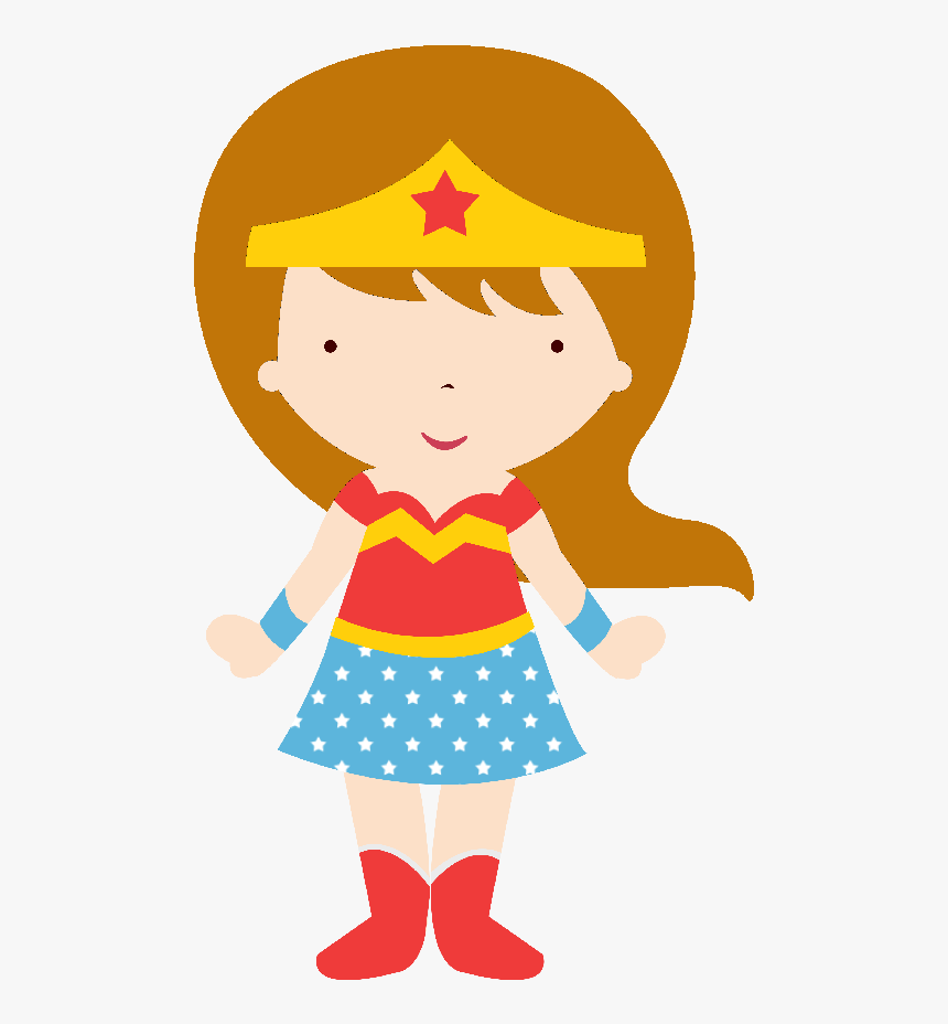 Wonder Woman Baby Clipart - Cute Wonder Woman Clipart Png, Transparent Png, Free Download
